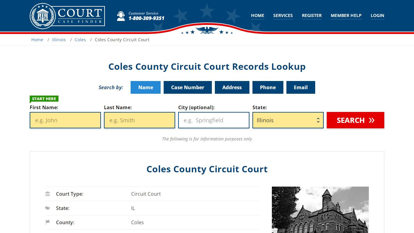 Coles County Circuit Court Records Lookup